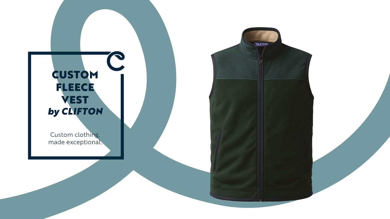 CLIFTON Grant Custom Microfleece Vest